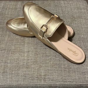 Paprika Garson Gold Slip on Loafer